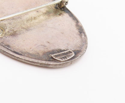 925 Sterling Silver Vintage Brooch Pin 1625 Seal Of New York City   BP12161