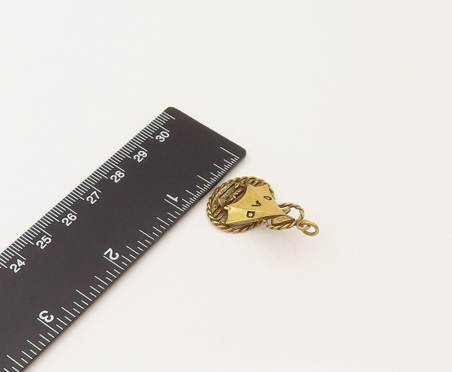 10K GOLD  Vintage 12 Biblical Tribes Of Gad Military Tent Pendant  GP583