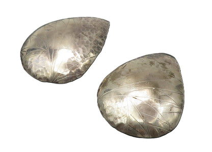 925 Sterling Silver  Vintage Dark Tone Etched Design Drop Earrings  EG7309