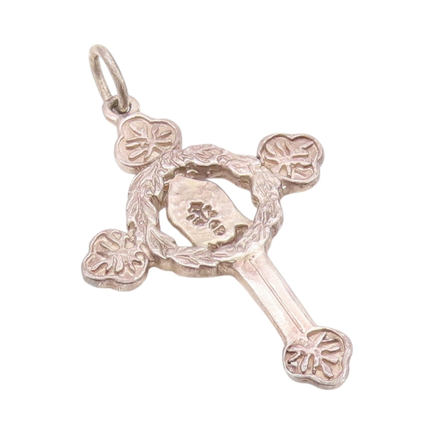 925 Sterling Silver Vintage Pendant Antique Religious St. Benedict Cross PT24336