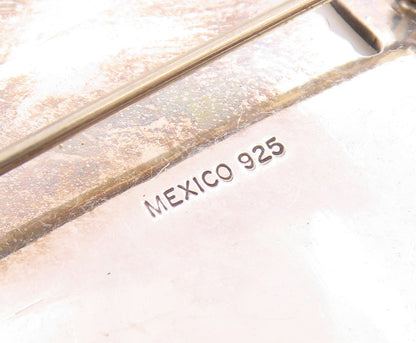 MEXICO 925 Sterling Silver  Vintage Noah's Arc Oxidized Brooch Pin  BP5040