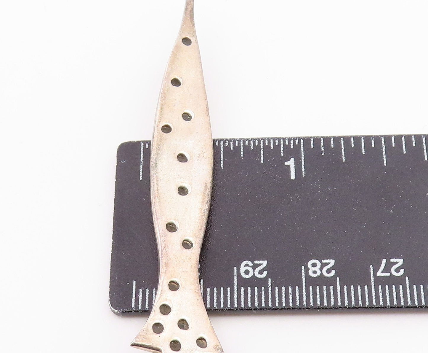 MEXICO 925 Sterling Silver  Vintage Shiny Umbrella Motif Brooch Pin  BP9133