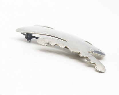 MEXICO 925 Sterling Silver  Vintage Smooth Moose Animal Brooch Pin  BP4439