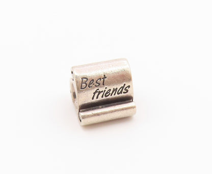 PANDORA 925 Sterling Silver Vintage Best Friend Scroll Charm Pendant PT20637