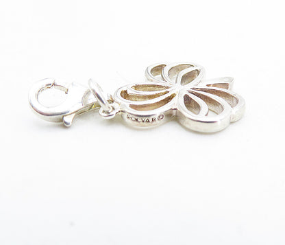 SOLVAR 925 Sterling Silver  Vintage Petite Shiny 3Leaf Clover Pendant  PT3185