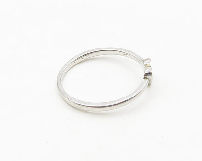 925 Sterling Silver  Shiny Puppy Paw Love Heart Band Ring Sz 7  RG18937
