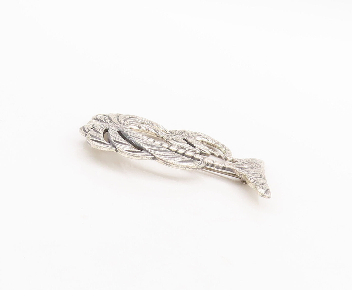 925 Sterling Silver Vintage Brooch Pin DANECRAFT Coconut Tree On Beach  BP11066