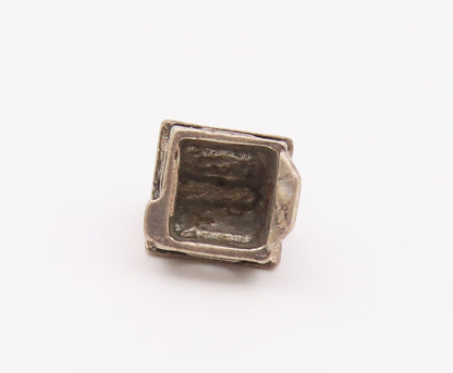 925 Sterling Silver  Vintage Petite Dark Tone Cottage House Pendant  PT17909