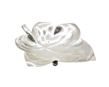 TIFFANY & CO. 925 Silver  Vintage Floral Leaf Jewelry Trinket Dish  TR1787