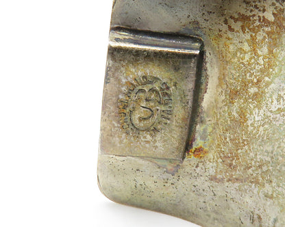 MEXICO 925 Sterling Silver  Vintage Desert Scene Panel Chain Bracelet  BT5322