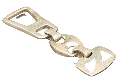 925 Sterling Silver  Vintage Enamel Triangle Anchor Link Key Chain  TR3389