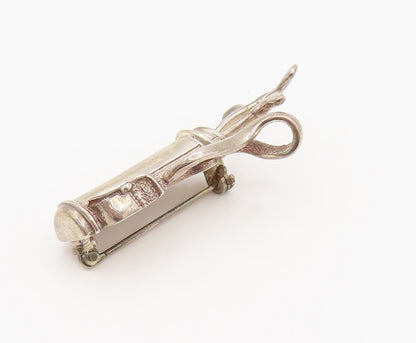 MEXICO 925 Silver  Vintage Golf Clubs & Golf Bags Sports Brooch Pin  BP10136