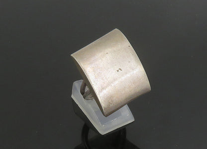 925 Sterling Silver  Vintage Smooth Hollow Square Band Ring Sz 7  RG23412