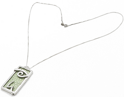 925 Sterling Silver  Topaz Eye Motif Cobblestone Detail Chain Necklace  NE2459