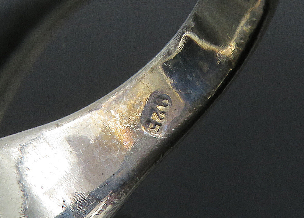 925 Sterling Silver  Vintage Skeleton Head Large Biker Ring Sz 11  RG22670