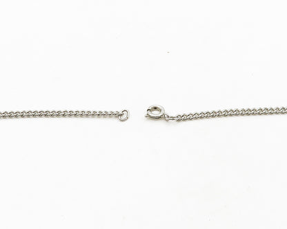 CREED 925 Silver  Vintage Oxidized Religious Cross Chain Necklace  NE3268