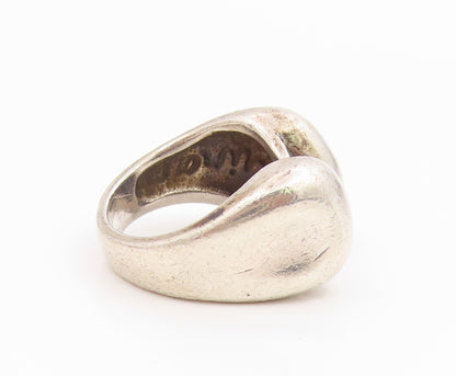 925 Sterling Silver Vintage Ring MINAS SPIRIDIS Modernist Band  Sz 6  RG36105