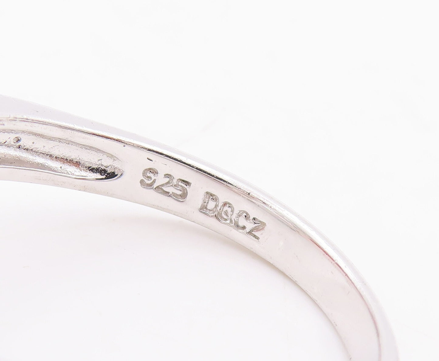 925 Sterling Silver Vintage Ring ROSS SIMONS Triangle Cutout CZ  Sz 9  RG28789