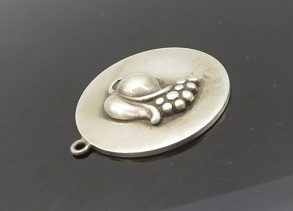 VIKING CRAFT 925 Sterling Silver  Vintage Antique Floral Pendant  PT16640