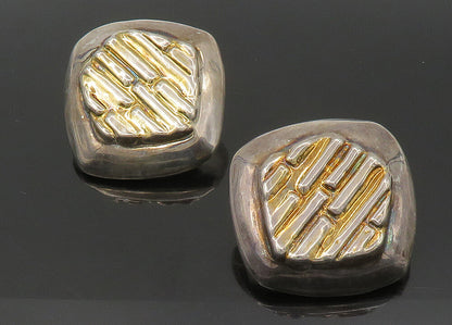 FREDERIC JEAN DUCLOS 925 Silver  Vintage Large Non Pierce Earrings  EG11388