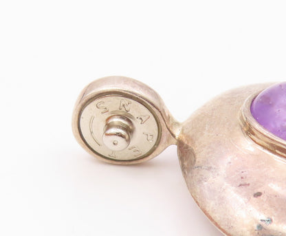 ESPO SIG 925 Sterling Silver  Vintage Cabochon Cut Amethyst Pendant  PT18155
