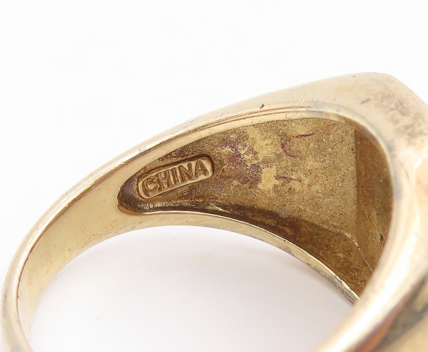 925 Sterling Silver Vintage Ring Real Diamonds Religious Cross  Sz 9  RG35900
