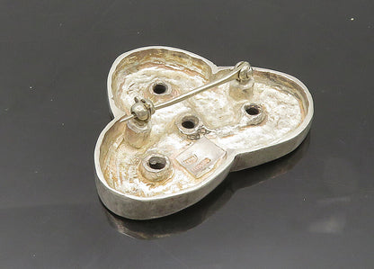 925 Sterling Silver  Vintage Celtic Knot Smooth Shiny Brooch Pin  BP8220