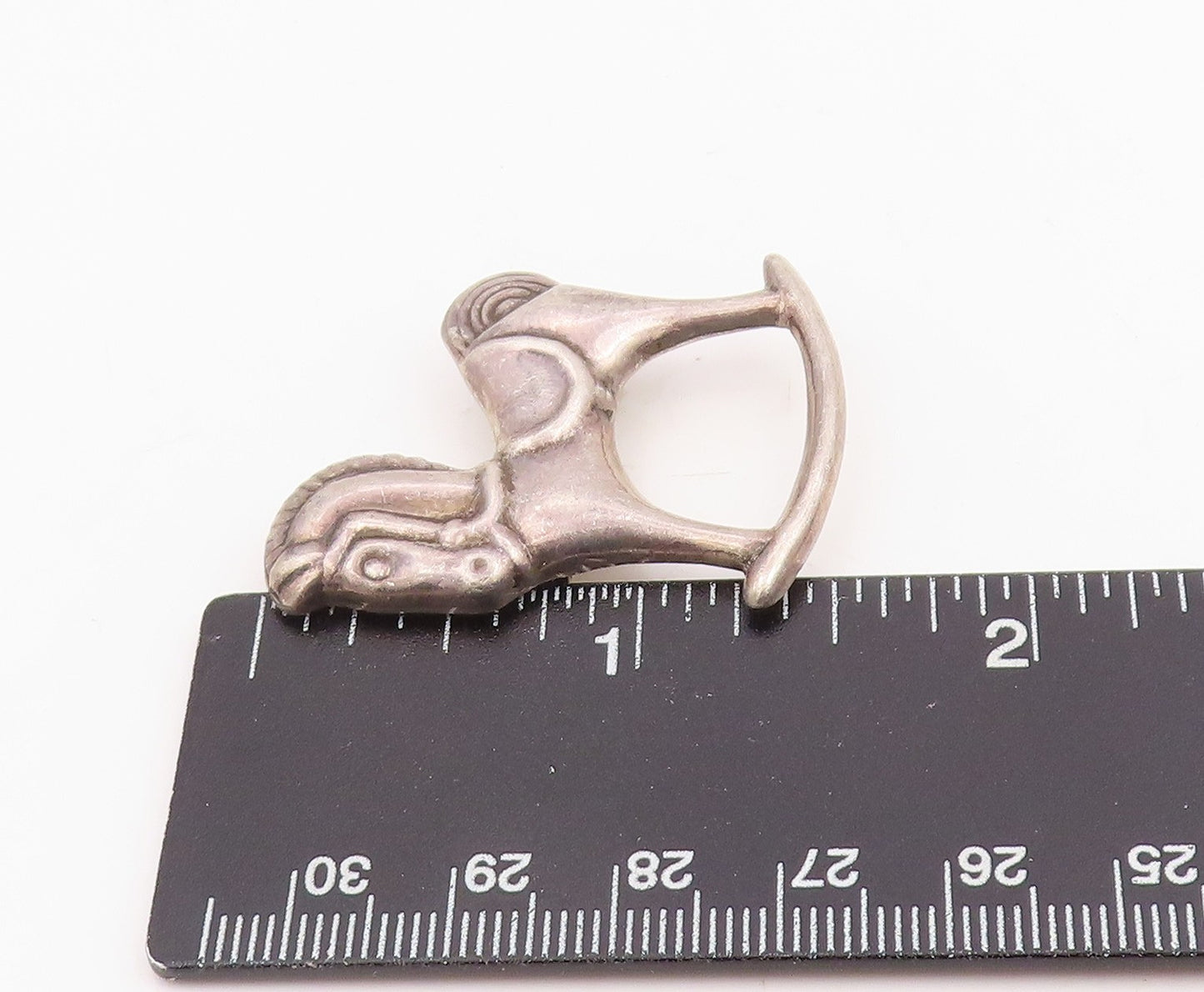 925 Sterling Silver Vintage Brooch Pin Classic Rocking Horse Figurine  BP12319