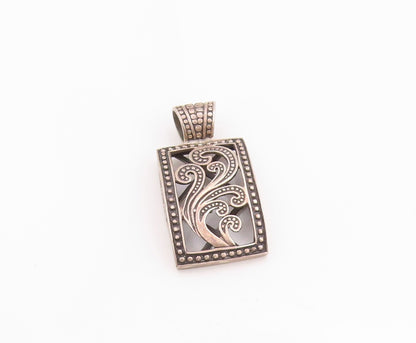 925 Sterling Silver Vintage Pendant SILPADA Swirly Design Cutout  PT24643