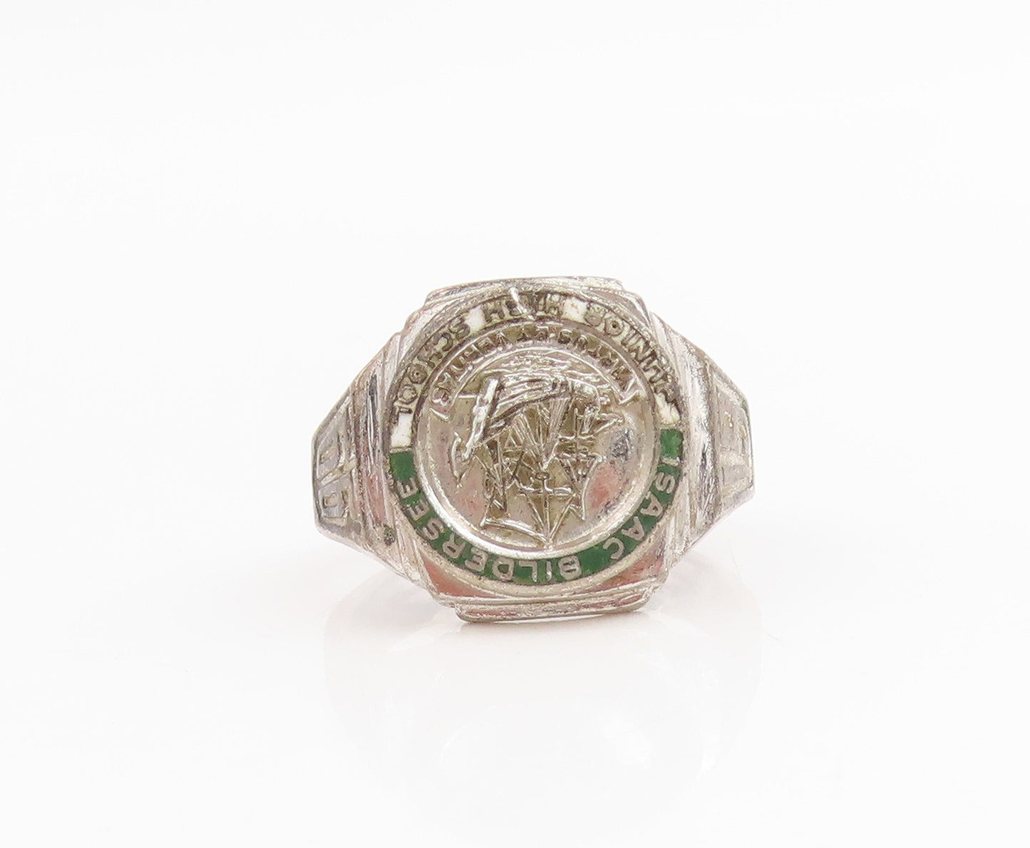 925 Sterling Silver Vintage Ring REED & CO Isaac Bildersee Band  Sz 7.5  RG34760