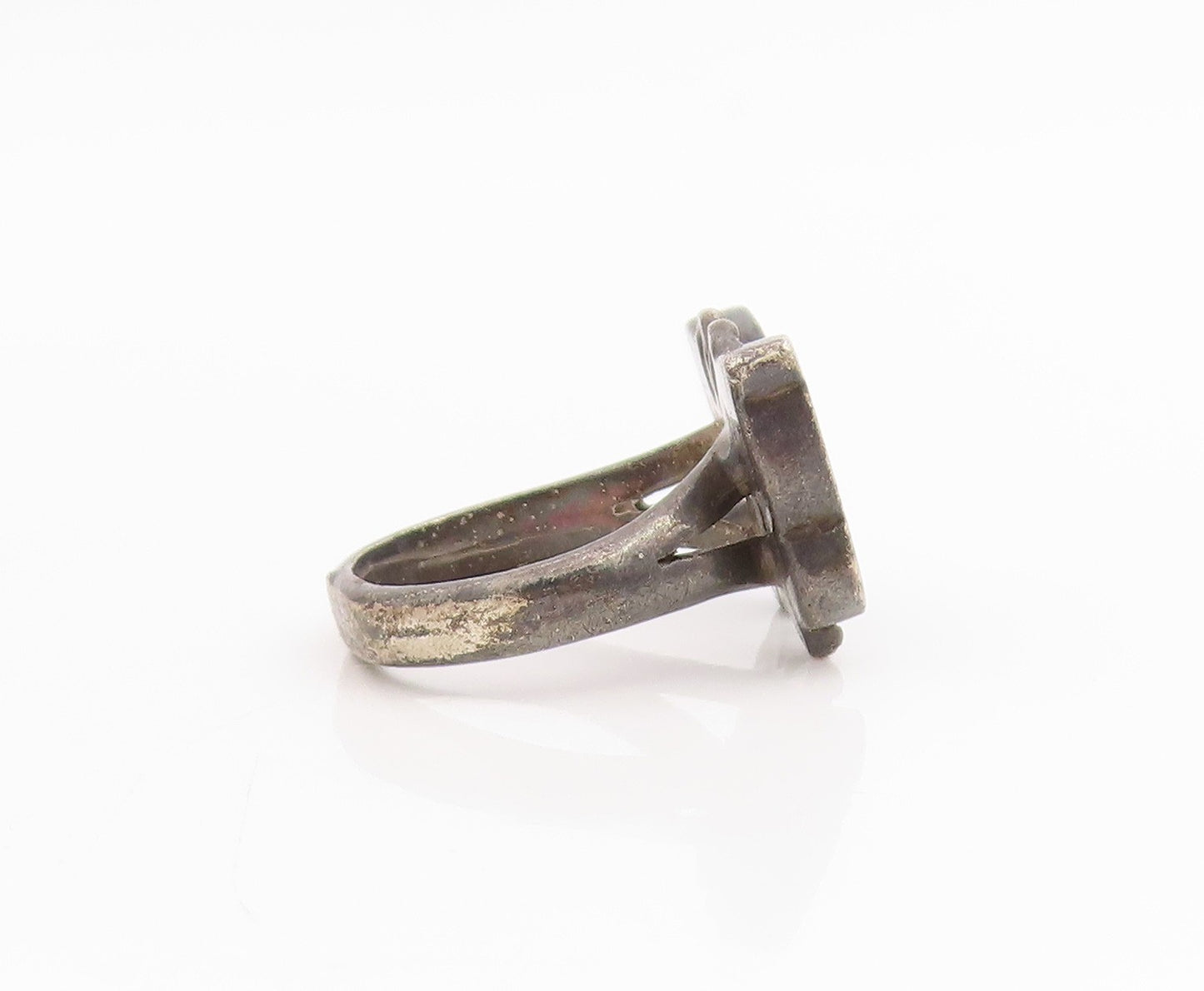 925 Sterling Silver Vintage Ring SOUTHWESTERN Gemstone Butterfly  Sz 7  RG34767