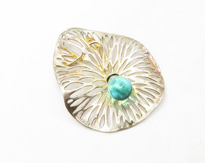 HAGIT ISRAEL 925 Sterling Silver  Vintage Topaz Pacifier Motif Pendant  PT9813
