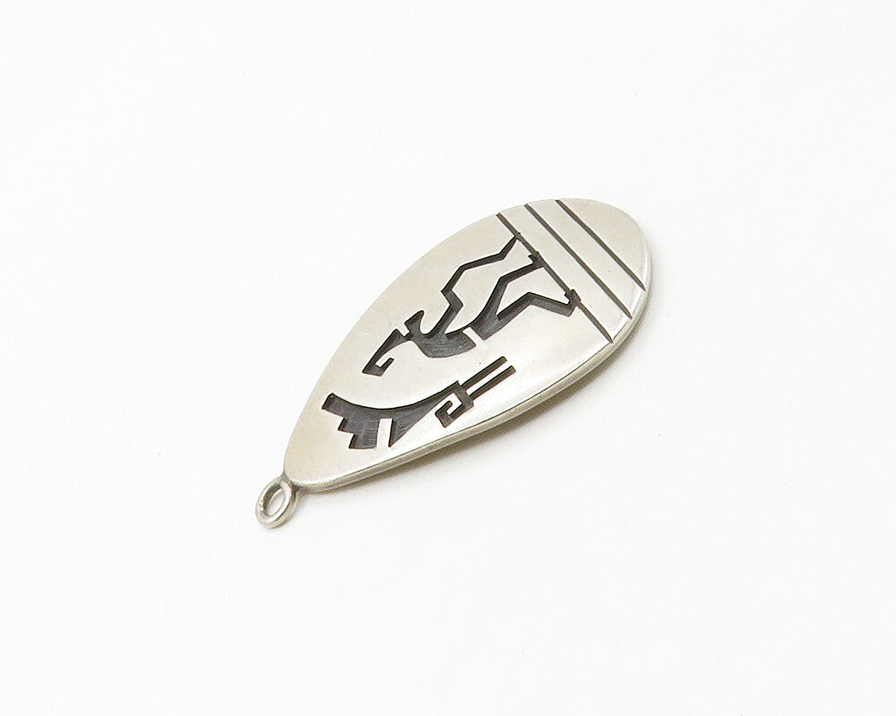 925 Sterling Silver  Vintage Oxidized Traditional Design Pendant  PT13486