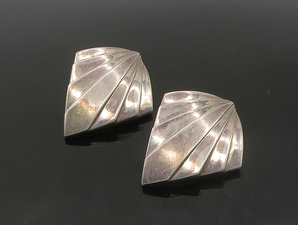 CHARLES KRYPELL 925 Silver & 14K GOLD  Vintage Modernist Drop Earrings EG11463