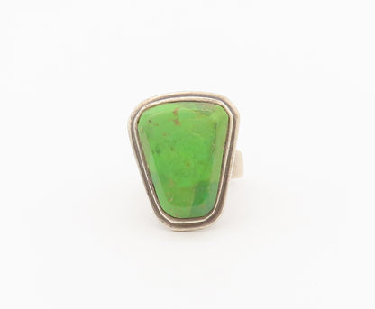 925 Sterling Silver Vintage Ring BARSE Minimalist Large Turquoise Sz 6.5 RG27936