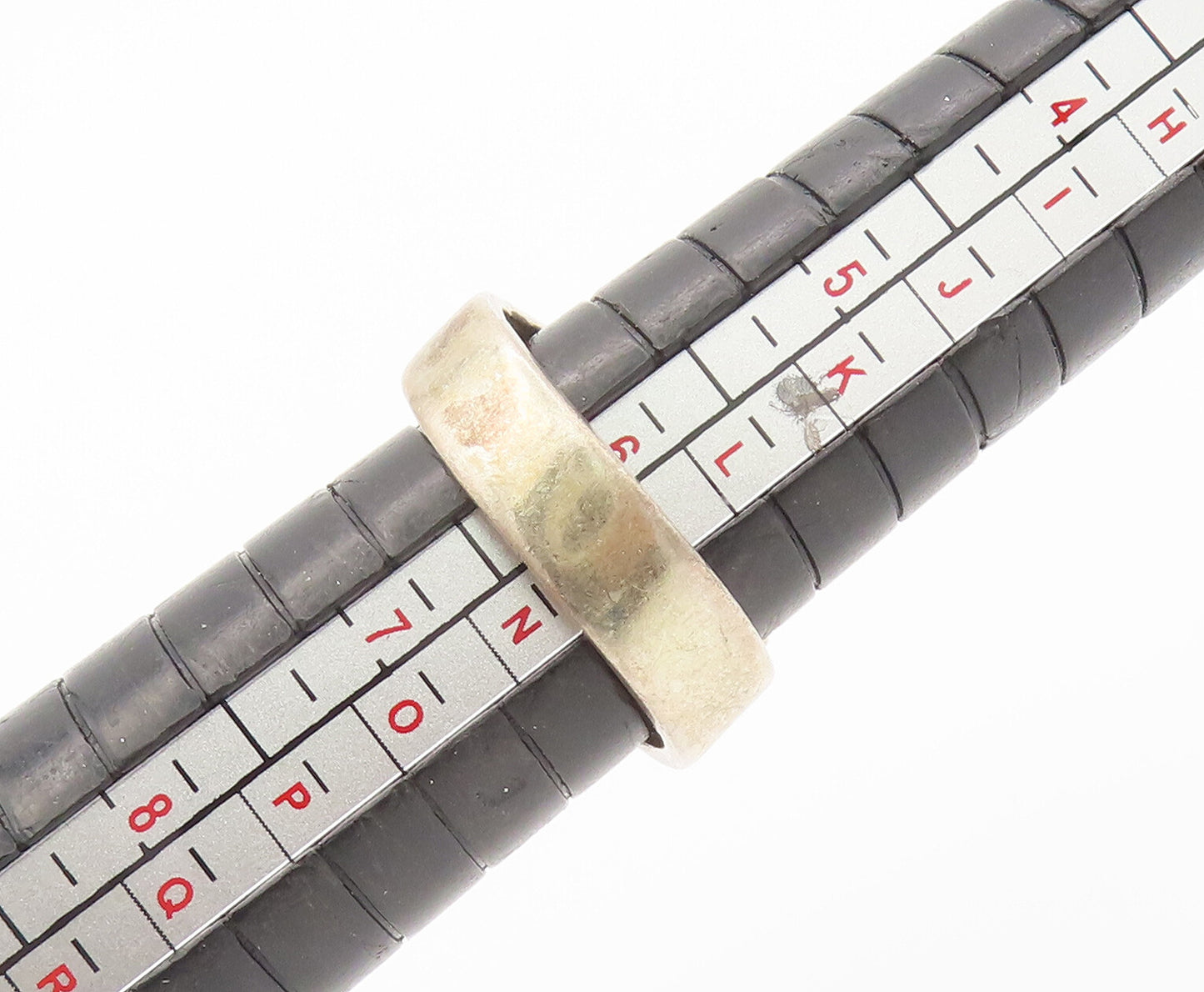 925 Sterling Silver Vintage Ring MEXICO Solid Cutout End Bypass  Sz 6.5 RG27927
