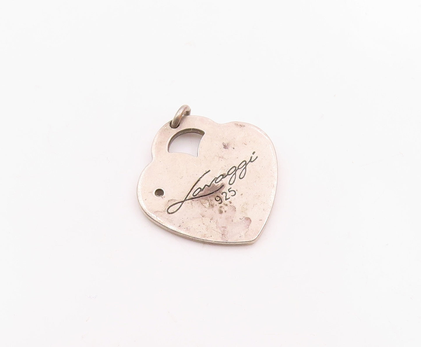 LAVAGGI 925 Sterling Silver  Vintage Nurse Symbol Love Heart Pendant  PT19423