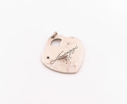 LAVAGGI 925 Sterling Silver  Vintage Nurse Symbol Love Heart Pendant  PT19423