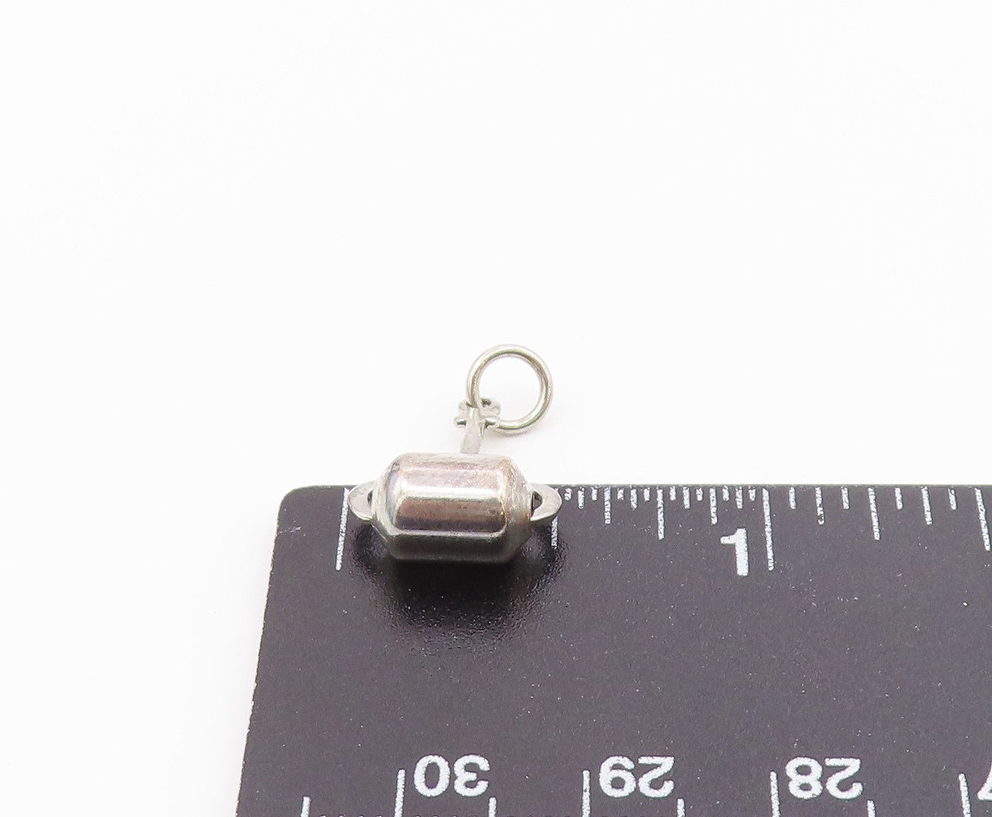 925 Sterling Silver  Vintage Paint Roller Stick Motif Charm Pendant  PT21349