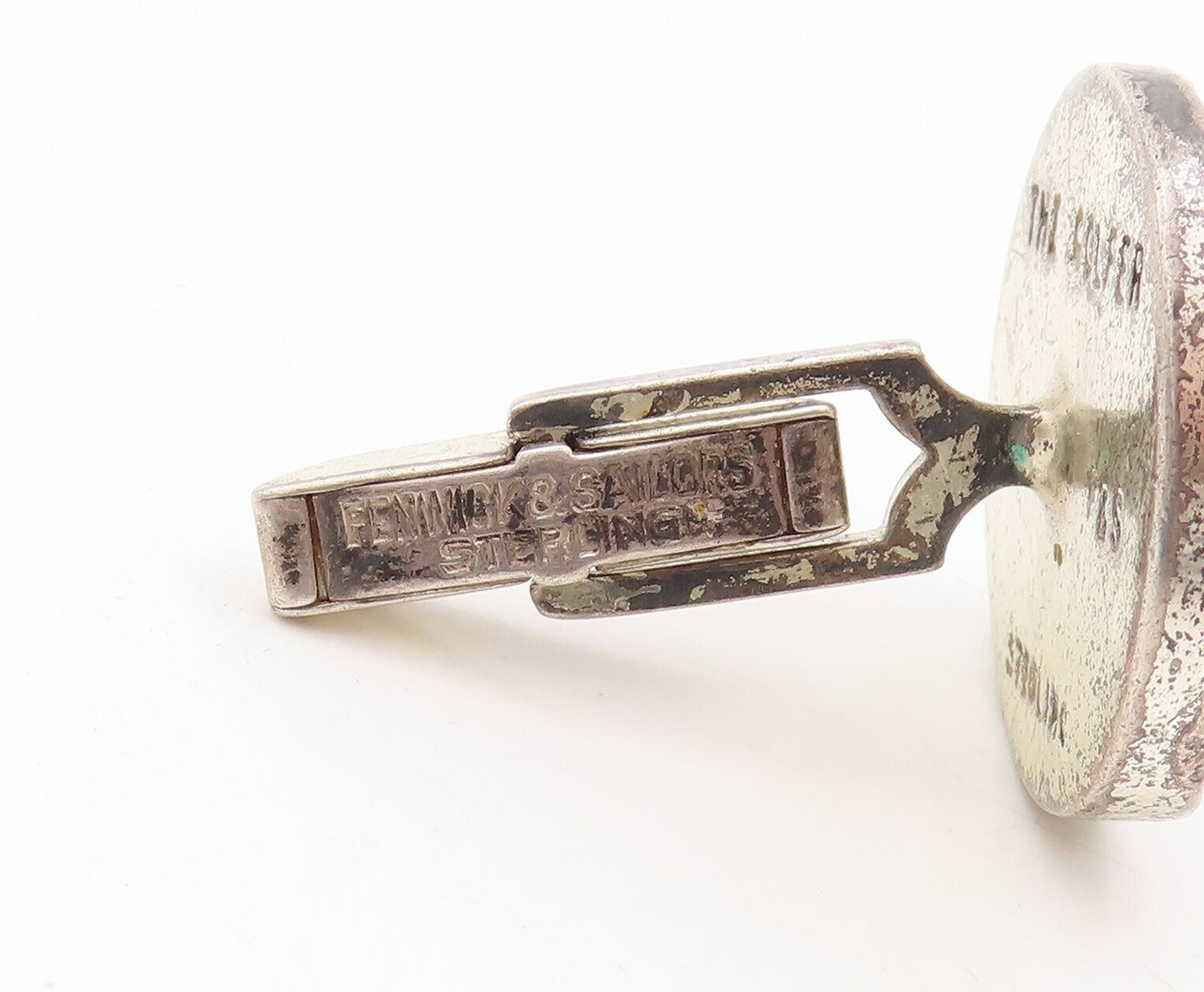 925 Sterling Silver Vintage Cuff Links FENWICK & SAILORS  Golfing Man TR3778