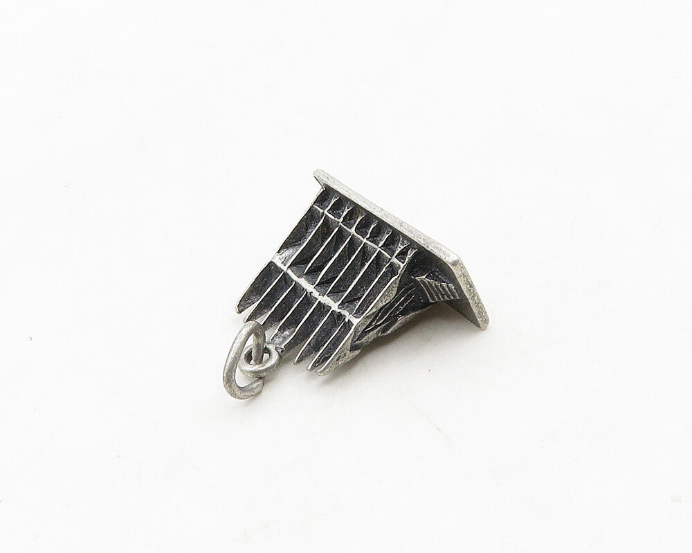 925 Sterling Silver  Vintage Oxidized Chapel U.S.A.F Academy Pendant  PT15242