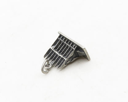 925 Sterling Silver  Vintage Oxidized Chapel U.S.A.F Academy Pendant  PT15242