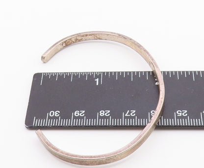 925 Sterling Silver  Vintage Follow Your Instincts Cuff Bracelet  BT9176