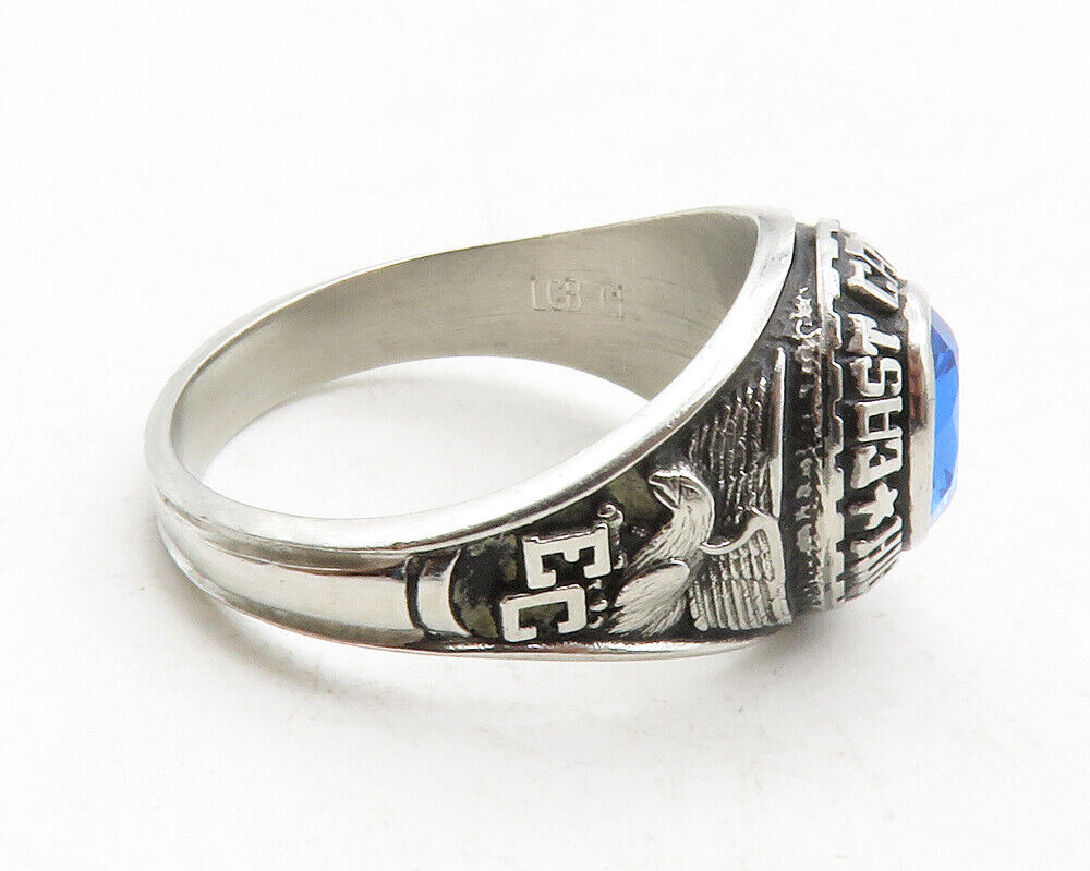 925 Sterling Silver  Vintage East Catholic H.S. 1999 Band Ring Sz 8  RG13189
