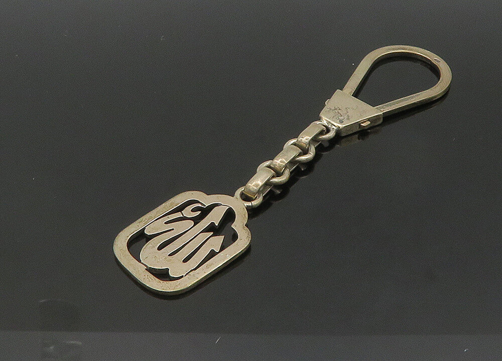 MIDDLE EAST 925 Sterling Silver  Vintage Shiny Smooth Key Chain  TR2956