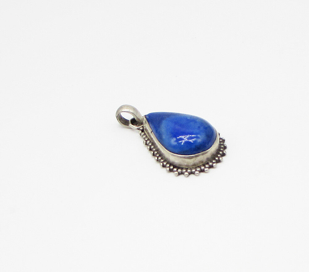 925 Sterling Silver  Vintage Bezel Set Shattuckite Drop Pendant  PT2322