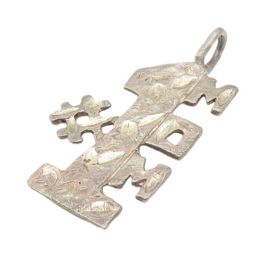 925 Sterling Silver  Vintage Shiny Diamond Cut Number One Mom Pendant  PT8940