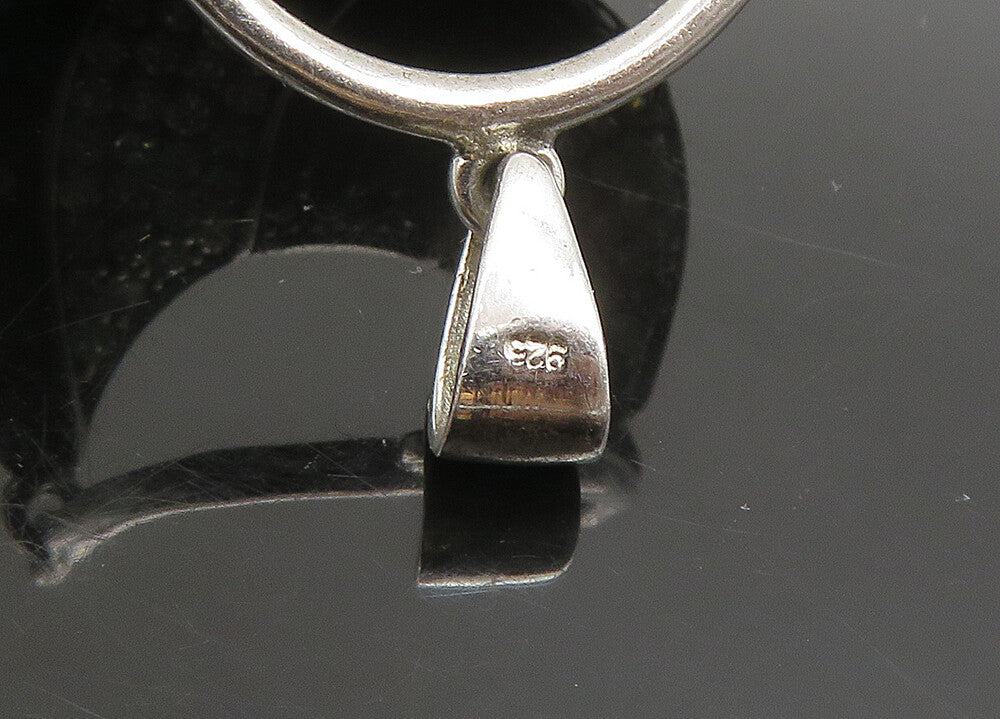 925 Sterling Silver  Vintage Cubic Zirconia & Spinel Purse Pendant  PT19395