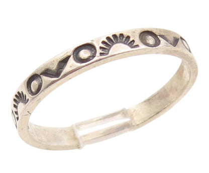 925 Sterling Silver Vintage Ring CAROLYN POLLACK Etched Pattern  Sz 7  RG35798
