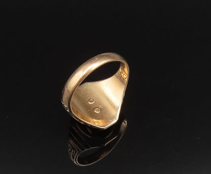 10K GOLD  Vintage Antique 1943 New Utrecht Sailboat Signet Ring Sz 7  GR546